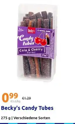 Action Becky's Candy Tubes Angebot