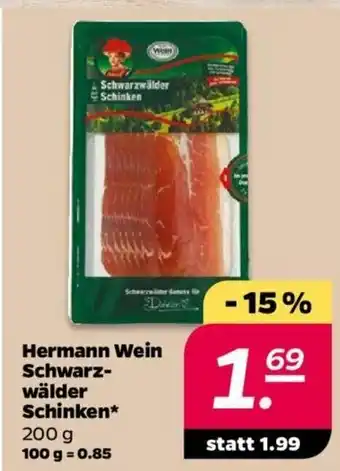 NETTO Hermann Wein Schwarzwälder Schinken 200g Angebot