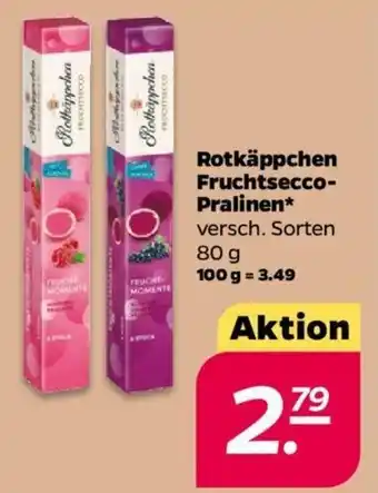NETTO Rotkäppchen Fruchtsecco Pralinen 80g Angebot