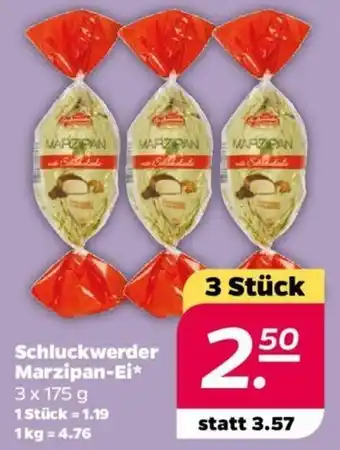 NETTO Schluckwerder Marzipan Ei 3x175g Angebot