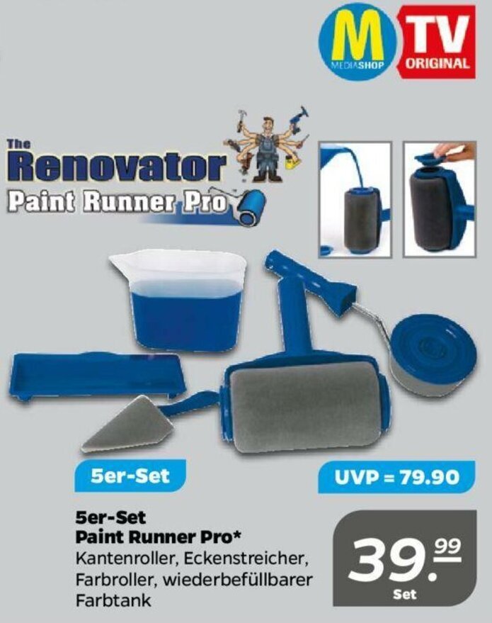 5er Set Paint Runner Pro Angebot bei NETTO