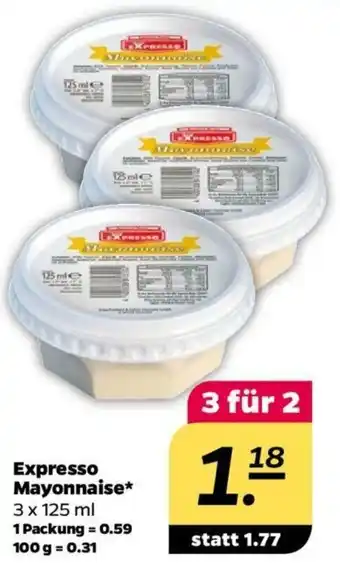 NETTO Expresso Mayonnaise 3x125ml Angebot