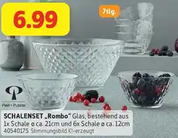 SCONTO SCHALENSSET Rombo Glas Angebot