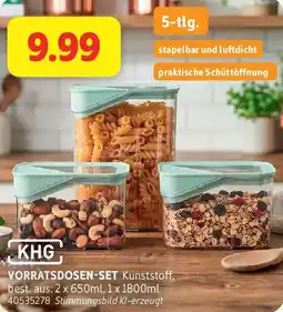 SCONTO KHG Vorratsdosen-Set Kunststoff Angebot