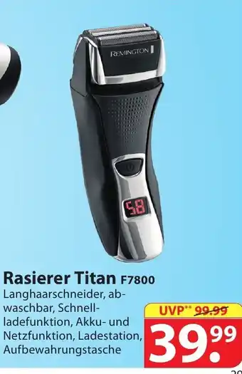 Famila Nord Ost Rasierer Titan F7800 Angebot