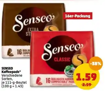 PENNY Senseo Kaffeepads 111g Beutel Angebot