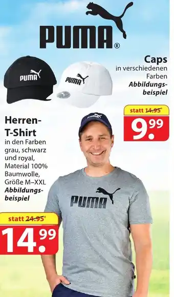 Famila Nord Ost Puma Caps oder Herren T-Shirt Angebot