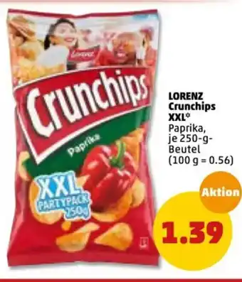 PENNY Lorenz Crunchips XXL 250g Beutel Angebot