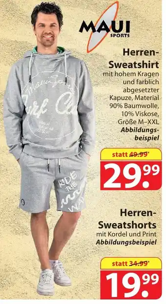 Famila Nord Ost Maui Sports Herren Sweatshirt oder Sweatshorts Angebot