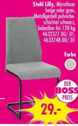 Möbel Boss Stuhl Lilly, Microfaser Angebot