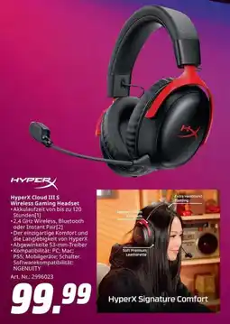 MediaMarkt HyperX Cloud III S Wireless Gaming Headset Angebot