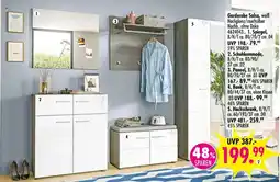 Möbel Boss Garderobe Salsa, weiß Hochglanz/rauchsilber Angebot