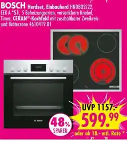Möbel Boss BOSCH Herdset, Einbauherd Angebot