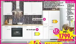Möbel Boss NobiSmart Einbauküche, Speed, alpinweiß/ Eiche Sierra Nachb. Angebot