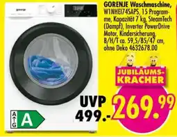 Möbel Boss GORENJE Waschmaschine Angebot
