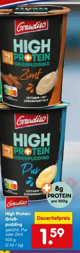 Netto Marken-Discount Grandiso High Protein Grießpudding Angebot