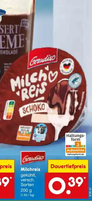 Grandiso Milchreis SCHOKO