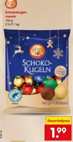 Netto Marken-Discount Schokokugeln massiv Angebot