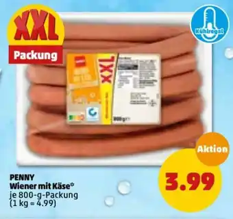 PENNY Penny Wiener mit Käse 800g Angebot