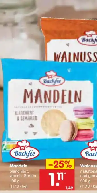 Netto Marken-Discount Backfee Mandeln Angebot
