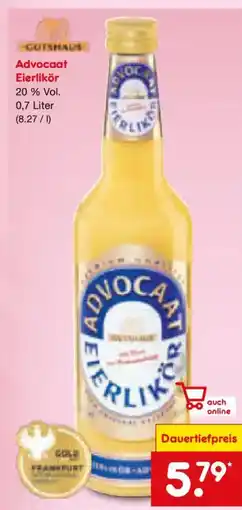 Netto Marken-Discount Advocaat Eierlikör Angebot