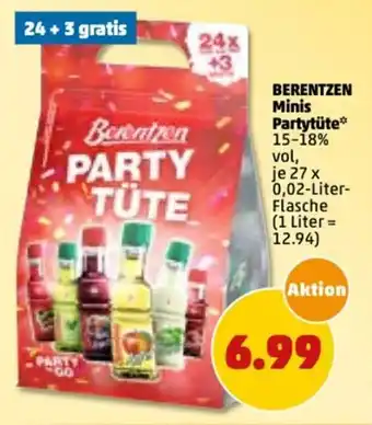 PENNY Berentzen Minis Partytüte 27x0,02L Angebot