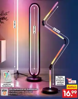 Netto Marken-Discount star LED-Stehleuchte mit Audiosensor Angebot