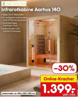 Netto Marken-Discount ARTSAUNA Infrarotkabine Aarhus 140 Angebot