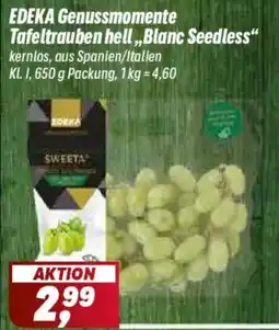 Simmel EDEKA Genussmomente Tafeltrauben hell „Blanc Seedless“ Angebot