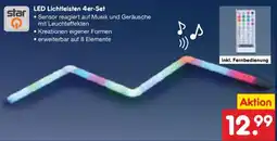 Netto Marken-Discount LED Lichtleisten 4er-Set Angebot