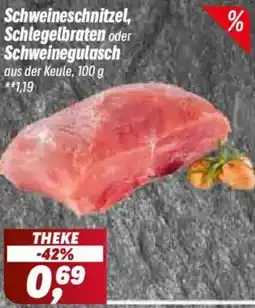 Simmel Schweineschnitzel, Schlegelbraten oder Schweinegulasch Angebot