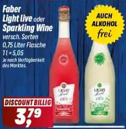 Simmel Faber Light live oder Sparkling Wine Angebot
