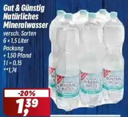 Simmel Natürliches Mineralwasser Angebot