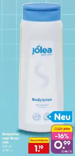 Netto Marken-Discount Jólea Bodylotion Angebot