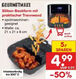 Netto Marken-Discount GOURMETMAXX Silikon-Backform mit praktischer Trennwand Angebot