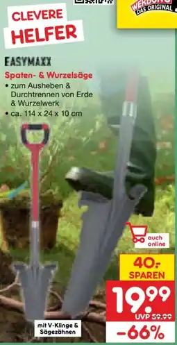 Netto Marken-Discount EASYMAXX Spaten- & Wurzelsäge Angebot
