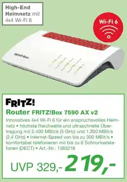 EP Router FRITZ!Box 7590 AX v2 Angebot