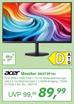 EP Acer Monitor SA273P1bi Angebot
