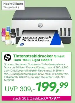 EP hp Tintenstrahldrucker Smart Tank 7008 Light Basalt Angebot