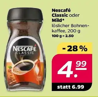 NETTO Nescafé Classic oder Mild 200g Angebot