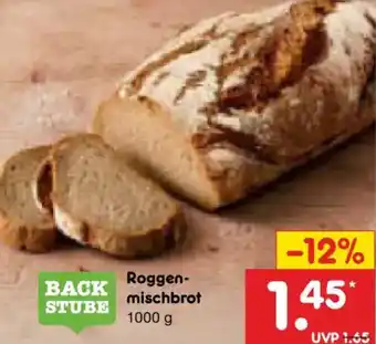 Netto Marken-Discount BACKSTUBE Roggenmischbrot Angebot