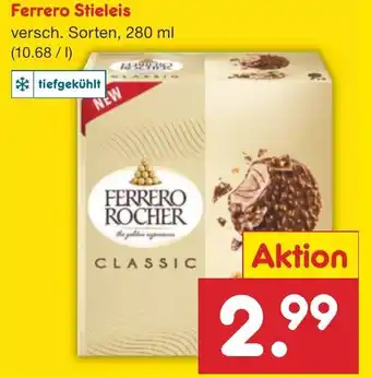 Netto Marken-Discount Ferrero Stieleis 280ml Angebot