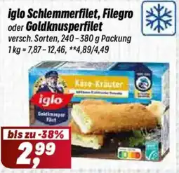 Simmel iglo Schlemmerfilet, Filegro oder Goldknusperfilet Angebot