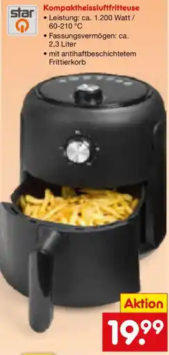 Netto Marken-Discount star Kompaktheissluftfritteuse Angebot