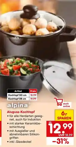 Netto Marken-Discount Aluguss-Kochtopf alpina Angebot
