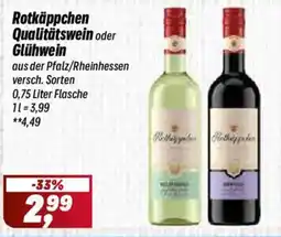 Simmel Rotkäppchen Qualitätswein oder Glühwein Angebot