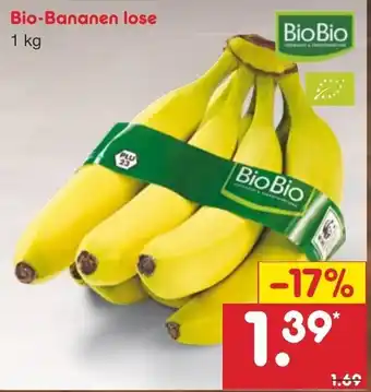 Netto Marken-Discount Bio Bananen lose 1kg Angebot