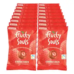Netto Marken-Discount Fruity Souls Erdbeeren in Vollmilchschokolade 80 g, 16er Pack Angebot