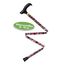Netto Marken-Discount Vital Comfort Reisestock faltbar, Blumendesign Mod. B Angebot