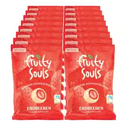 Netto Marken-Discount Fruity Souls Erdbeeren in weißer Schokolade 80 g, 16er Pack Angebot